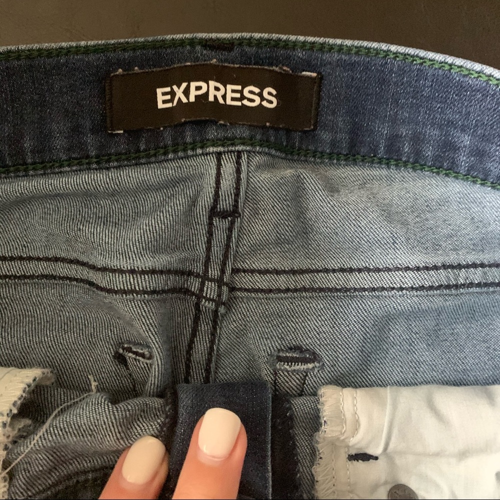 EXPRESS Ankle Mid Rise Jeans - Picture 6 of 9